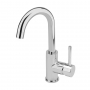 Sagittarius Ergo Side Action Mono Basin Mixer Tap with Sprung Waste - Chrome