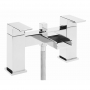 Sagittarius Flow Cascade Bath Shower Mixer Tap with Shower Kit Pillar Mounted - Chrome