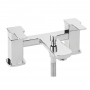 Sagittarius Gramercy Bath Shower Mixer Tap with Shower Kit Pillar Mounted - Chrome