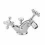 Sagittarius Kensington Monobloc Bidet Mixer Tap with Pop Up Waste - Chrome/White