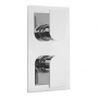 Sagittarius Latina Thermostatic Concealed Shower Valve Dual Handle - Chrome