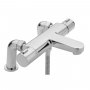 Sagittarius Messina Thermostatic Bath Shower Mixer Tap Pillar Mounted - Chrome