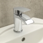Sagittarius Naples Cloakroom Basin Mixer Tap with Sprung Waste - Chrome
