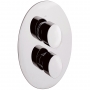 Sagittarius Oveta Concealed Shower Valve with 2-Way Diverter Dual Handle - Chrome