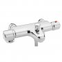Sagittarius Palermo Thermostatic Bath Shower Mixer Tap Pillar Mounted - Chrome