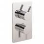 Sagittarius Piazza Concealed Shower Valve with 2-Way Diverter Dual Handle - Chrome