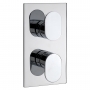 Sagittarius Plaza Concealed Shower Valve with 2-Way Diverter Dual Handle - Chrome
