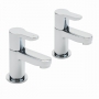 Sagittarius Plaza Basin Taps Pair - Chrome