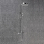 Sagittarius Verona Thermostatic Bar Mixer Shower with Shower Kit + Fixed Head - Chrome