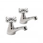 Sagittarius Victoria Bath Taps Pair Chrome