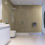 Showerwall Proclick MDF Shower Panel 1200mm Wide x 2440mm High - Travertine Gloss