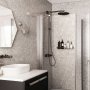 Showerwall Proclick MDF Shower Panel 1200mm Wide x 2440mm High - Stone Terrazzo