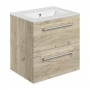 Signature Aalborg 500mm 2-Drawer Wall Hung Vanity Unit