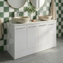Signature Aalborg 1200mm 4-Door Floor Standing Countertop Vanity Unit