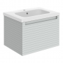 Signature Marshal Wall Hung 1-Drawer Vanity Unit with Basin 615mm Wide - Matt Mineral Grey