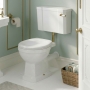 Signature Aphrodite Traditional Low Level Toilet with Brushed Brass Fittings (inc Soft Close Seat)