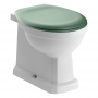 Signature Aphrodite Back To Wall Toilet - Sage Green Soft Close Seat