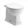 Signature Aphrodite Back to Wall Toilet Brushed Brass - Soft Close Seat