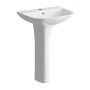 Signature Aztec Basin and Full Pedestal 560mm Wide - 1 Tap Hole