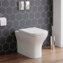 Signature Aztec Rimless Back to Wall Toilet (inc Soft Close Seat)