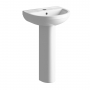 Signature Babylon Basin and Full Pedestal 500mm Wide - 1 Tap Hole