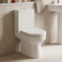 Signature Babylon Rimless Open Back Close Coupled Toilet (inc Soft Close Seat)