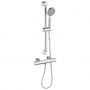 Signature Balance Cool-Touch Thermostatic Bar Mixer Shower with Adjustable Shower Riser Kit - Chrome