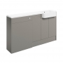 Signature Bergen RH 3-Door Combination Unit with Basin 1542mm Wide - Pearl Grey Gloss