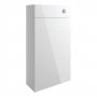 Signature Bergen Slim Back to Wall WC Toilet Unit 500mm Wide - White Gloss