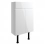 Signature Bergen Floor Standing 2-Door Vanity Unit 500mm Wide - White Gloss