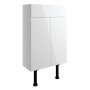 Signature Bergen Floor Standing 2-Door Slim Vanity Unit 500mm Wide - White Gloss