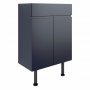 Signature Bergen Floor Standing 2-Door Vanity Unit 600mm Wide - Matt Indigo Blue