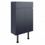 Signature Bergen Floor Standing 2-Door Slim Vanity Unit 500mm Wide - Matt Indigo Blue