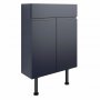 Signature Bergen Floor Standing 2-Door Slim Vanity Unit 600mm Wide - Matt Indigo Blue