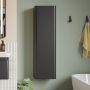 Signature Celeste Wall Hung 1-Door Tall Unit 350mm Wide - Matt Black