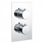 Signature Circa Thermostatic Round 1 Outlet Concealed Shower Valve Dual Handle - Chrome