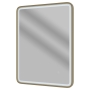 Signature Daisy Front-Lit LED Bathroom Mirror with Demister Pad 800mm H x 600mm W - Brushed Bronze