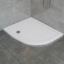 Signature Deluxe 45mm Stone Resin Offset Quadrant Shower Tray