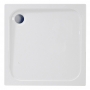 Signature Deluxe Square Shower Tray with Waste 700mm x 700mm - White