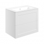 Signature Duke 610mm 2-Drawer Wall Hung Vanity Unit