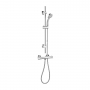Signature Emerge Thermostatic Bar Mixer Shower with Adjustable Shower Riser Kit - Chrome