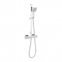 Signature Energy Cool-Touch Thermostatic Bar Mixer Shower with Adjustable Shower Riser Kit - Chrome