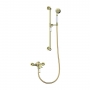 Signature Eternal Traditional Concentric Single Outlet Exposed Shower Valve with Shower Kit - Brushed Brass