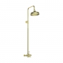 Signature Eternal Traditional Concentric Single Outlet Exposed Mixer Shower with Fixed Head - Brushed Brass
