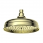 Signature Eternal Traditional Round Shower Head 200mm Diameter - Brushed Brass