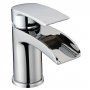 Signature Flusso Basin Mixer Tap Single Handle with Waste - Chrome