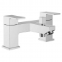 Signature Form Bath Shower Mixer Tap with Shower Kit and Bracket - Chrome