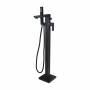 Signature Glide Freestanding Bath Shower Mixer Tap with Shower Kit - Matt Black