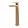 Signature Glide Mono Tall Basin Mixer Tap Single Handle - Brushed Bronze