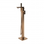 Signature Glide Freestanding Bath Shower Mixer Tap with Shower Kit - Brushed Bronze